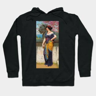 In The Grove Of The Temple Of Isis by John William Godward Hoodie